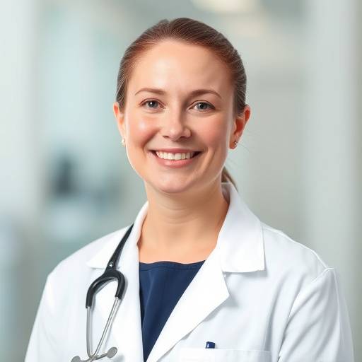 Dr. Anastasia Petrova, Chief Wellness Officer, smiling and wearing a lab coat